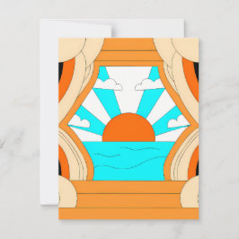 Sunset Serenity Canvas - Stunning Art Print Mitteilungskarte