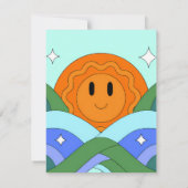 Sunset Serenity Canvas - Stunning Art Print Mitteilungskarte (Rückseite)