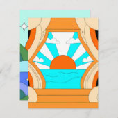 Sunset Serenity Canvas - Stunning Art Print Mitteilungskarte (Vorne/Hinten)