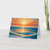 Sunset Serenity Dankeskarte (Vorderseite)