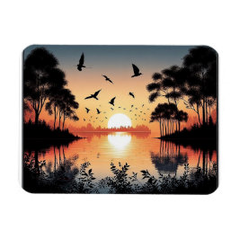 Sunset Serenity Magnet
