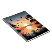 Sunset Serenity Notizblock (Rechte Seite)