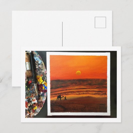 Sunset Serenity Postcard 🌅 📮 Postkarte (Vorne/Hinten)