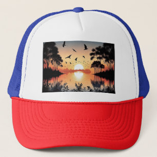 Sunset Serenity Truckerkappe