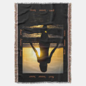 Sunset Shadow - Throw Blanket - HAMbyWhiteGlove Decke (Vorderseite Vertikal)