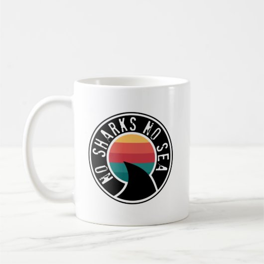 Sunset Shark Aktivist Kaffeetasse (Links)