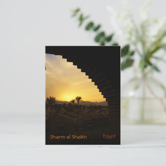 Sunset Sharm el Sheik Postkarte (Stehend Vorderseite)