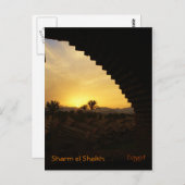 Sunset Sharm el Sheik Postkarte (Vorne/Hinten)