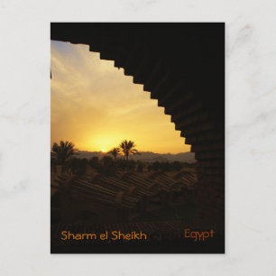 Sunset Sharm el Sheik Postkarte