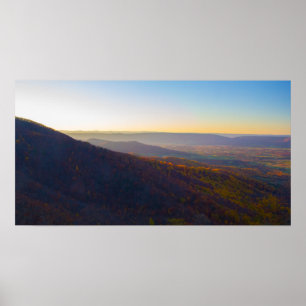Sunset, Shenandoah Nationalpark, Virginia Poster