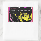SUNSET SHERBERT HYBRID RECHTECKIGER AUFKLEBER (Tasche)