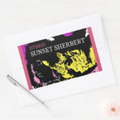 SUNSET SHERBERT HYBRID RECHTECKIGER AUFKLEBER (Umschlag)