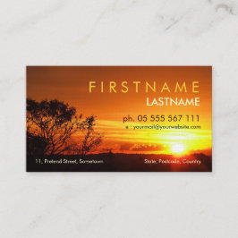 Sunset Shine Business Card Visitenkarte