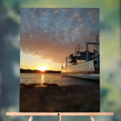 Sunset Ship Water Acrylschild (Neutral)