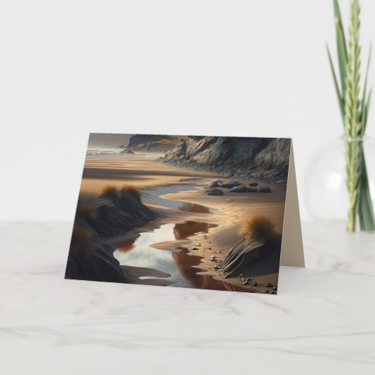 Sunset Shore Dankeskarte (Vorderseite)