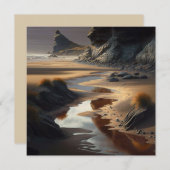 Sunset Shore Feiertagskarte (Vorne/Hinten)