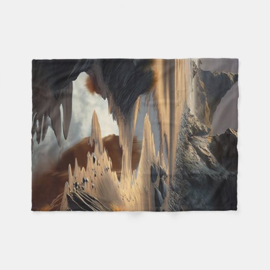 Sunset Shore Fleecedecke (Vorderseite (Horizontal))