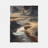 Sunset Shore Fleecedecke (Vorderseite)