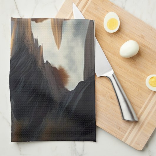 Sunset Shore Geschirrtuch (Viertel Falte)