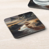 Sunset Shore Getränkeuntersetzer (Linke Seite)