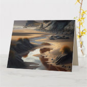 Sunset Shore Karte (Gelbe Blume)