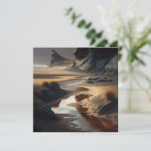 Sunset Shore Karte (Stehend Vorderseite)