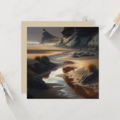 Sunset Shore Karte (Vorderseite/Rückseite Beispiel)