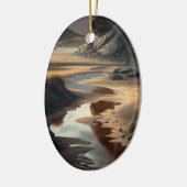 Sunset Shore Keramik Ornament (Links)