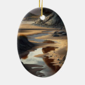 Sunset Shore Keramik Ornament (Hinten)