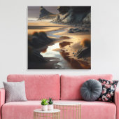 Sunset Shore Leinwanddruck (Insitu (Wohnzimmer))