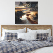 Sunset Shore Leinwanddruck (Insitu (Schlafzimmer))