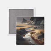 Sunset Shore Magnet (Vorderseite/Rückseite)