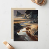 Sunset Shore Mitteilungskarte (Vorderseite/Rückseite Beispiel)