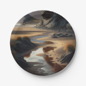 Sunset Shore Pappteller (Vorderseite)