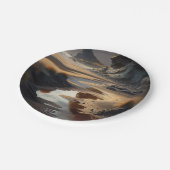 Sunset Shore Pappteller (Schrägansicht)