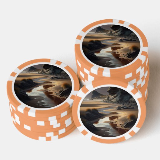 Sunset Shore Pokerchips (Stapel)