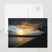Sunset Shore Postkarte (Vorne/Hinten)