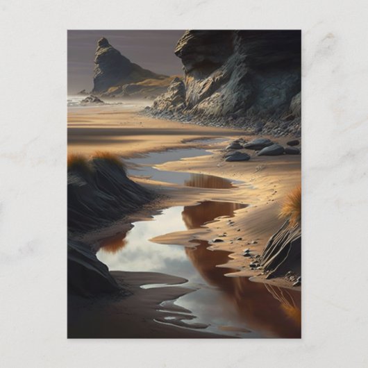 Sunset Shore Postkarte (Vorderseite)