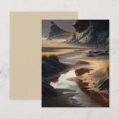Sunset Shore RSVP Karte (Vorne/Hinten)