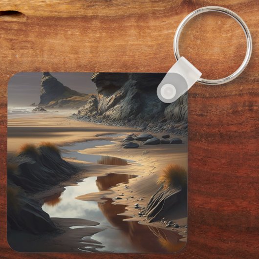 Sunset Shore Schlüsselanhänger (Rückseite)
