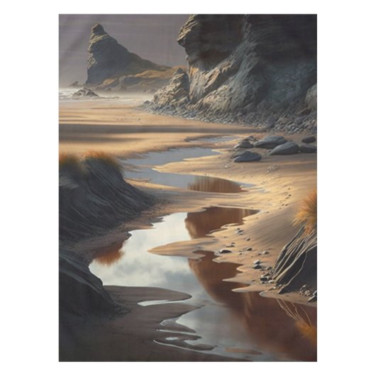 Sunset Shore Tischdecke (Vorderseite)