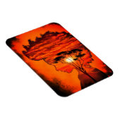 Sunset Silhouette Art Magnet - Malerei (Rechte Seite)