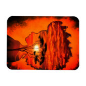Sunset Silhouette Art Magnet - Malerei (Horizontal)