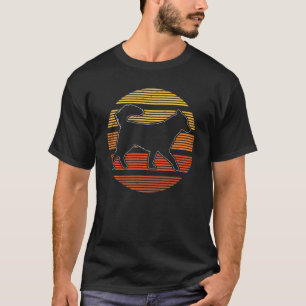 Sunset Silhouette Vintag Retro Alaskan Malamute T-Shirt