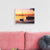 Sunset Silhouette Wrapped Canvas Leinwanddruck (Insitu (Wohnzimmer))