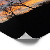 Sunset Sillouette Poster (Ecke)