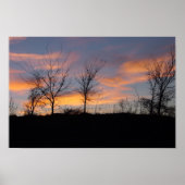 Sunset Sillouette Poster (Vorne)