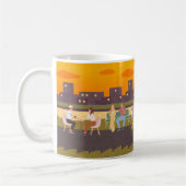 Sunset Sips Café – Urban Chill Mug Kaffeetasse (Links)