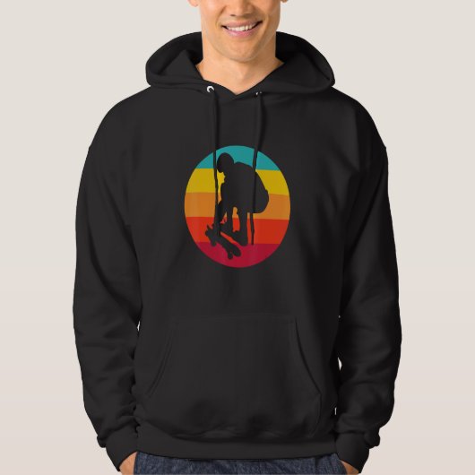 Sunset Skateboarder Hoodie (Vorderseite)