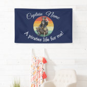 Sunset Skeleton Pirate Party Banner (Insitu)